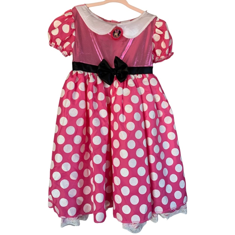 Disney Minnie Mouse Pink & White Dress (S/P 4-6x)